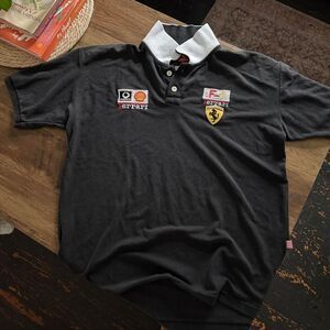 Ferrari black polo short sleeve